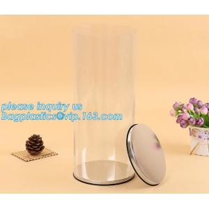  clear PVC PET can for food canning,Customized round clear paint can with tin lid,paint can with tin top &amp; bottom and han Manufactures
