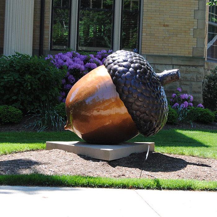 Large Outdoor Acorn Art Sculpture Statue Brass Bronze Casting Outdoor Decor
