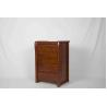 Buy cheap Handcrafted Home Wood Furniture 4 Drawer Nightstand With Walnut Brown Stain from wholesalers