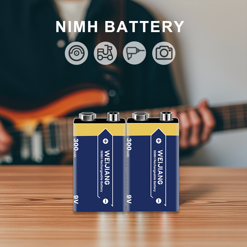 ROSH 9v Rechargeable Battery 500 Cycles 300mAh Nimh Battery For Electrical Toy