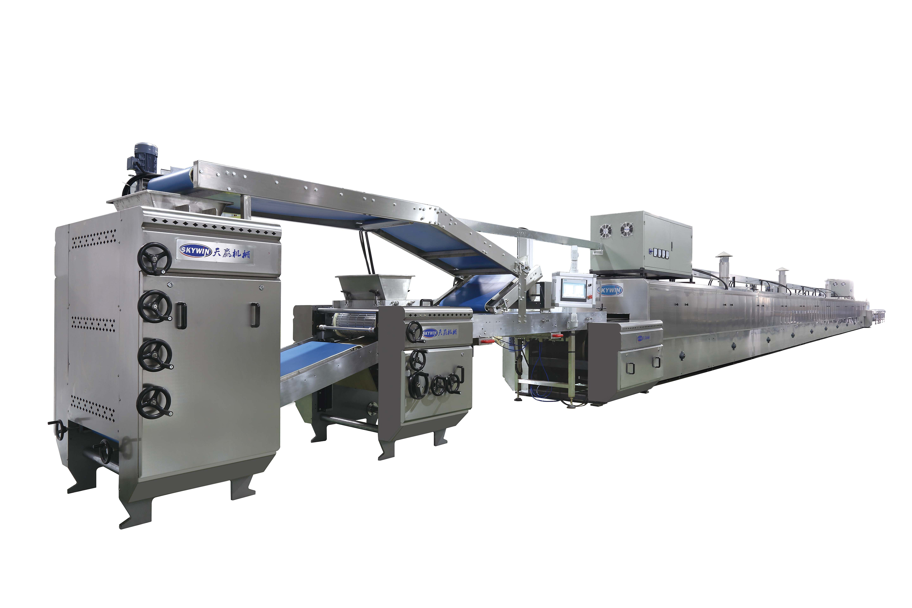Siemens Touch Screen Small Scale Complete 400mm Biscuit Making Plant