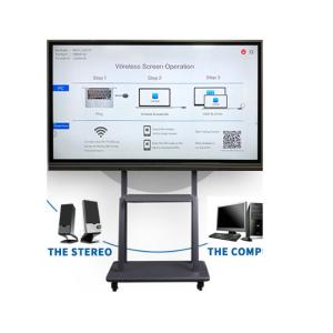  350cd/m2 1920x1080 LCD Interactive Touch Screen 1.8mm Bezel Manufactures