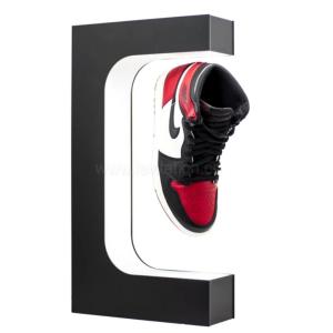 E shape magnetic levitation floating pop sneaker shoes display stands