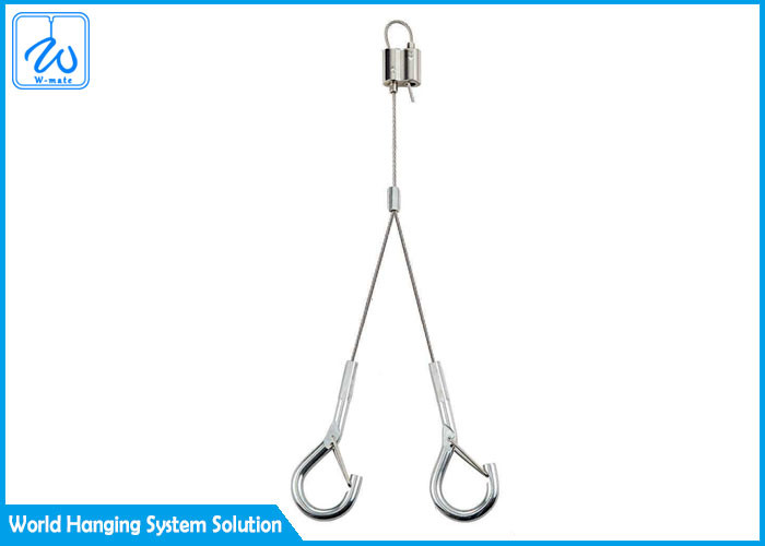 Galvanized Hooks Wire Suspension Hanging Kit For LED Track Lighting