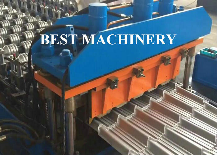Color Coat Metal Glazed Roof Tile Roll Forming Machine 4m/min - 6m/min Speed