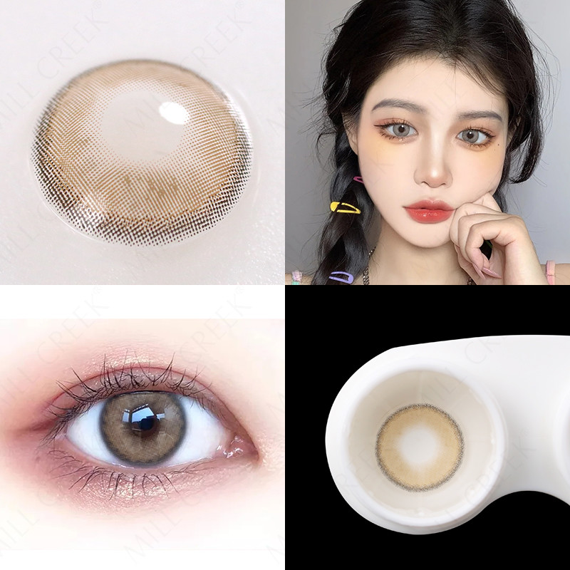 Mountain Gray Color Contact Lens Cycle Eye Contacts Cosmetic Lens Size 14mm