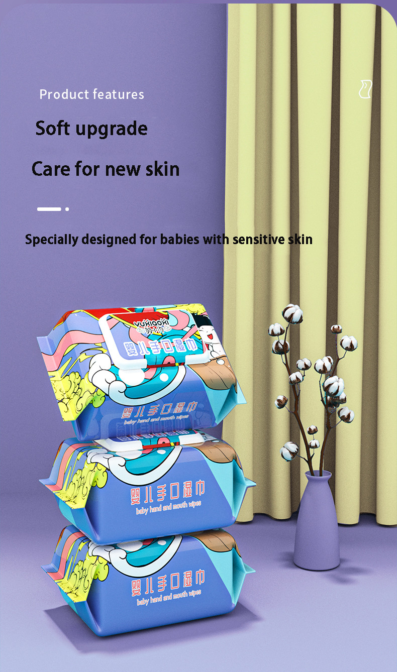 Infants Newborns Hands Mouth Farts Natural Wet Wipes / Baby Children'S Wet Wipes Large Pack