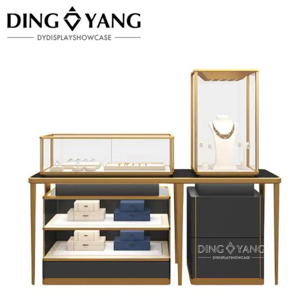 Modern Fashion Style Luxury Jewelry Showcases, Glass Jewelry Showcase Furniture