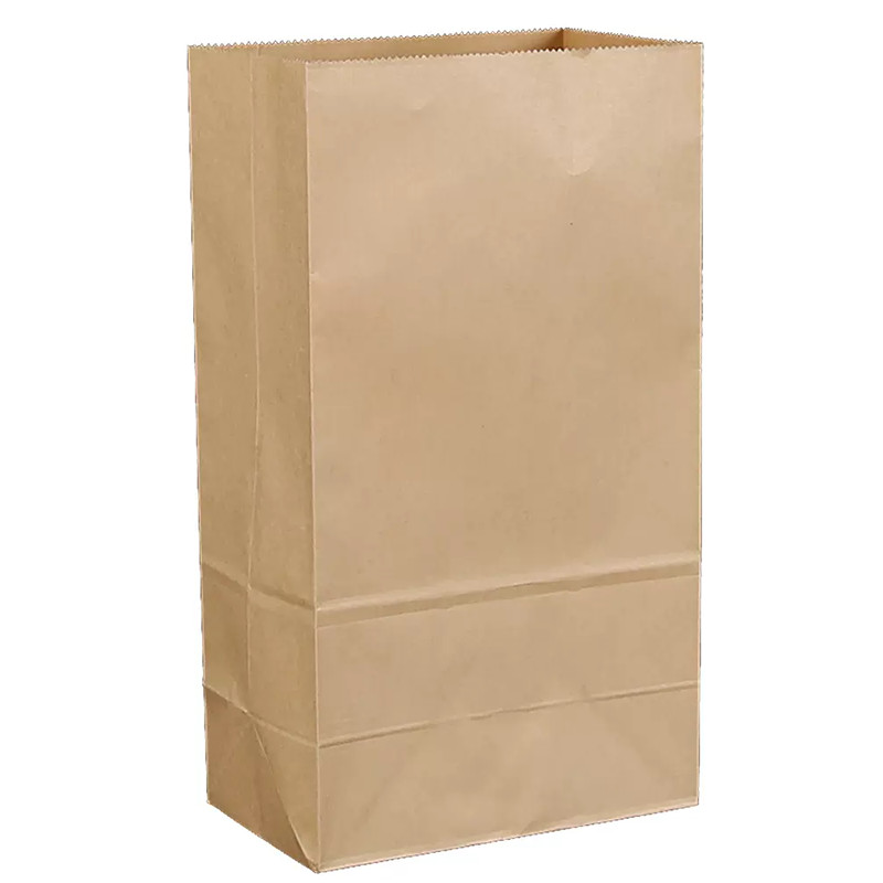 Offset Printing Recyclable Brown Paper Packaging For Food Kraft Coffee Bag
