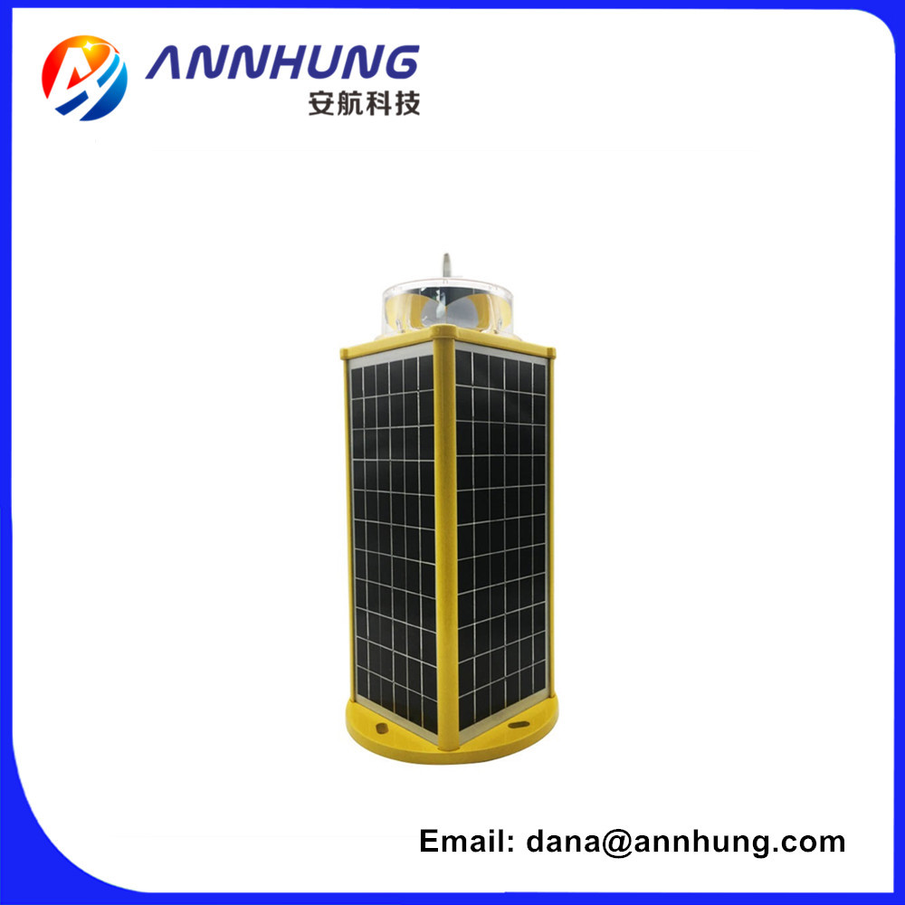 PC Housing LED Marine Lantern Solar Powered Marine Beacon Light 8-12nm