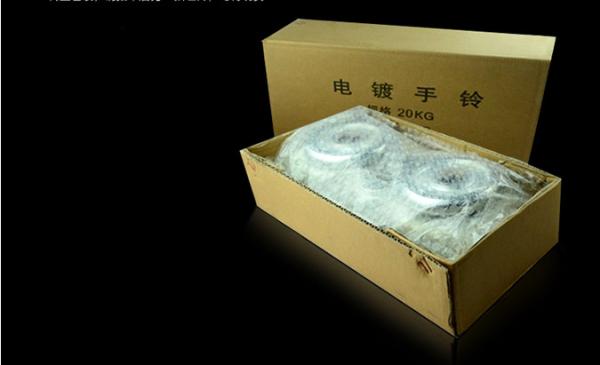 china 15kg -60kgcast iron sliver chromed dumbbell export factory