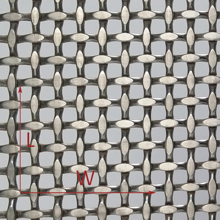 Architectural Wire Mesh For Ceiling Panels And Light Fixtures