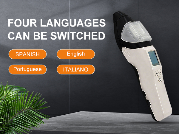 AT7000 Rapid Screen Breathalyzer Quick Fuel Cell Sensor with LCD Screen Pre