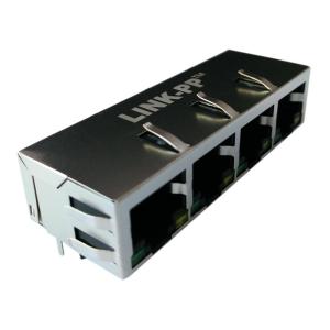 5-6610075-1 Multiple RJ45 1x5 Ganged Ports 10/100Base-T Tab-up