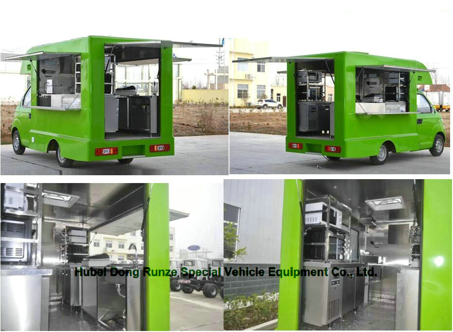 Custom Color JAC Mobile Kitchen Truck , Street Mobile Fast Food Van
