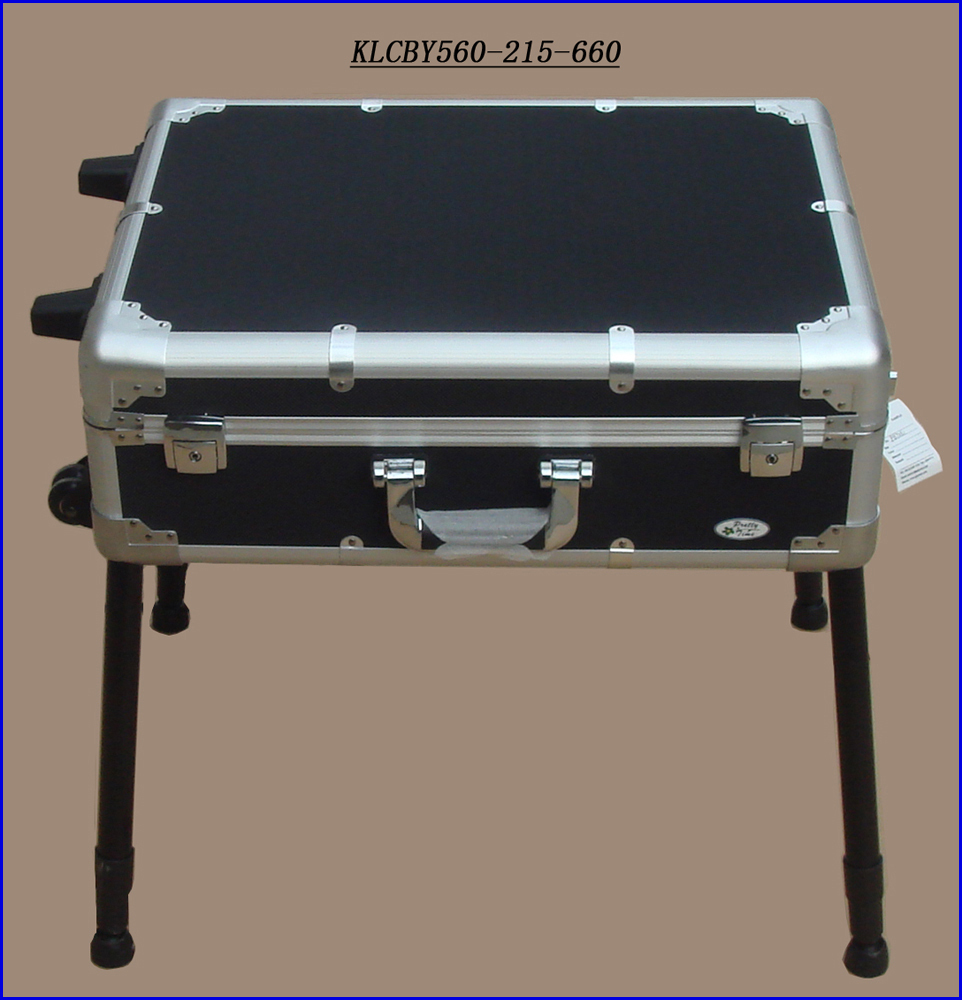 Rolling Makeup Desk Case with Lighted Mirror KLCBY560-215-660
