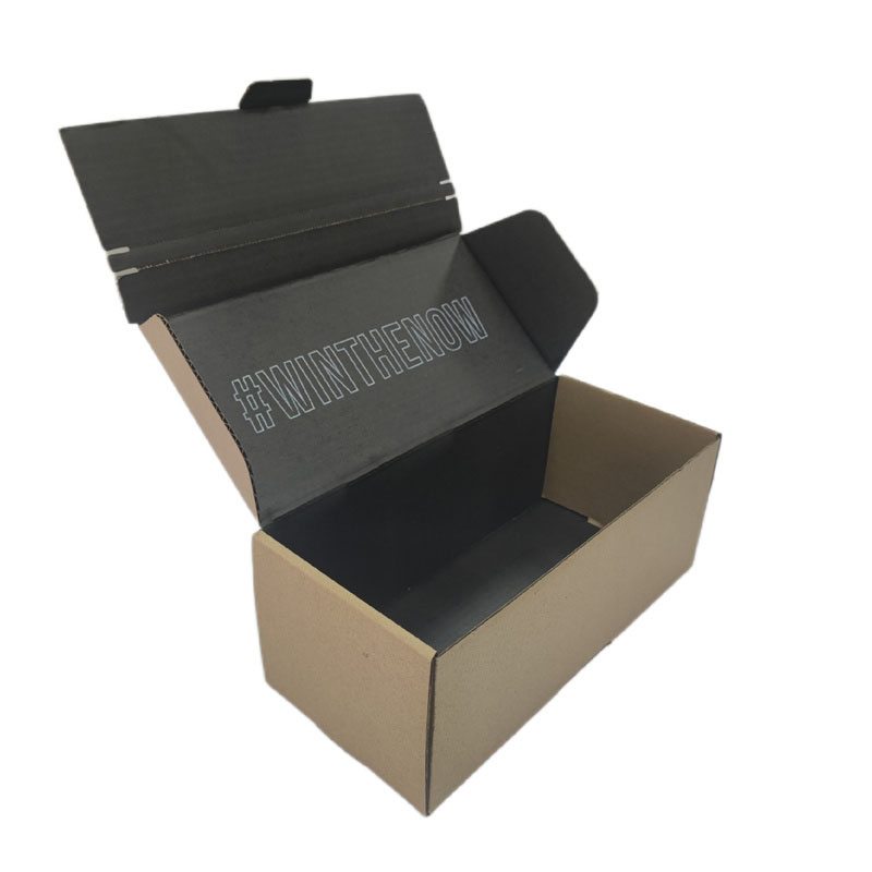 Rectangle White Corrugated Mailer Boxes Zipper Cardboard Box For Gift Packaging