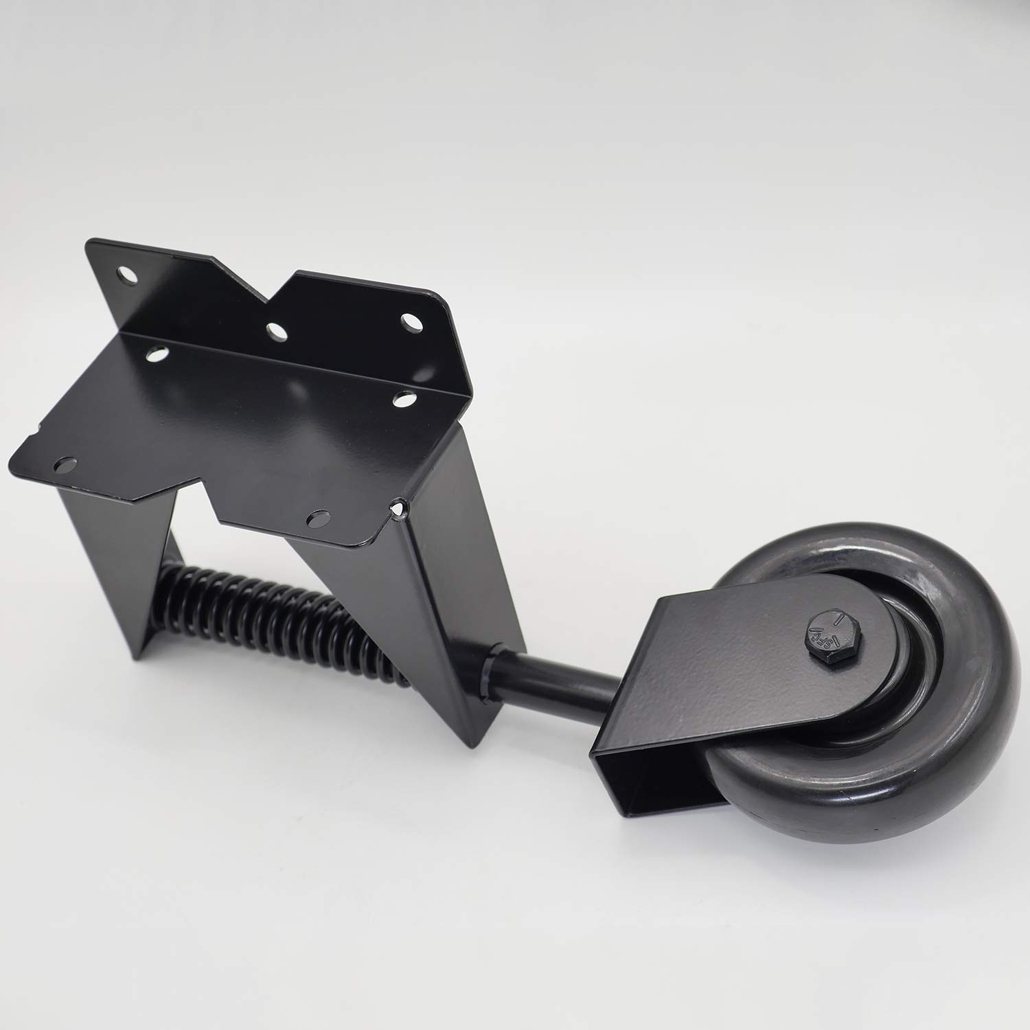 Highway Fence Heavy Duty 5inch Rubber Gate Wheel Caster with 360 Degree Mount Plate
