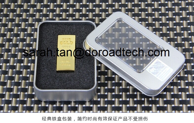 Metal Gold Bar Shaped USB Flash Drive Wholesale Customize any USB Pendrive