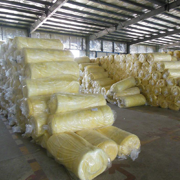 50mm Aluminum Foil Veneer Heat Insulation Materials Felt Fireproof Steel Structure