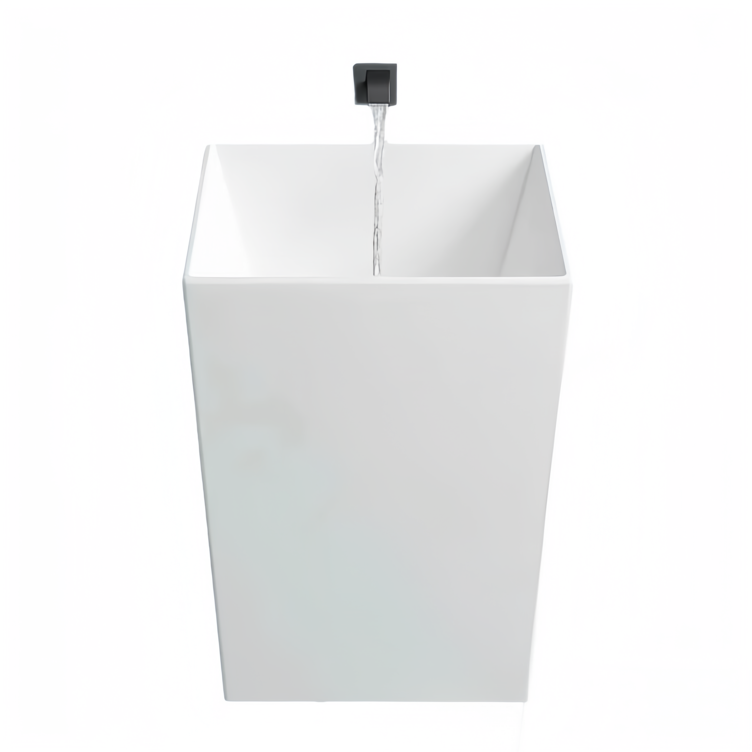 Half Pedestal Ceramic Wall Hung Bathroom Wash Basin for Environmental Glaze and Home