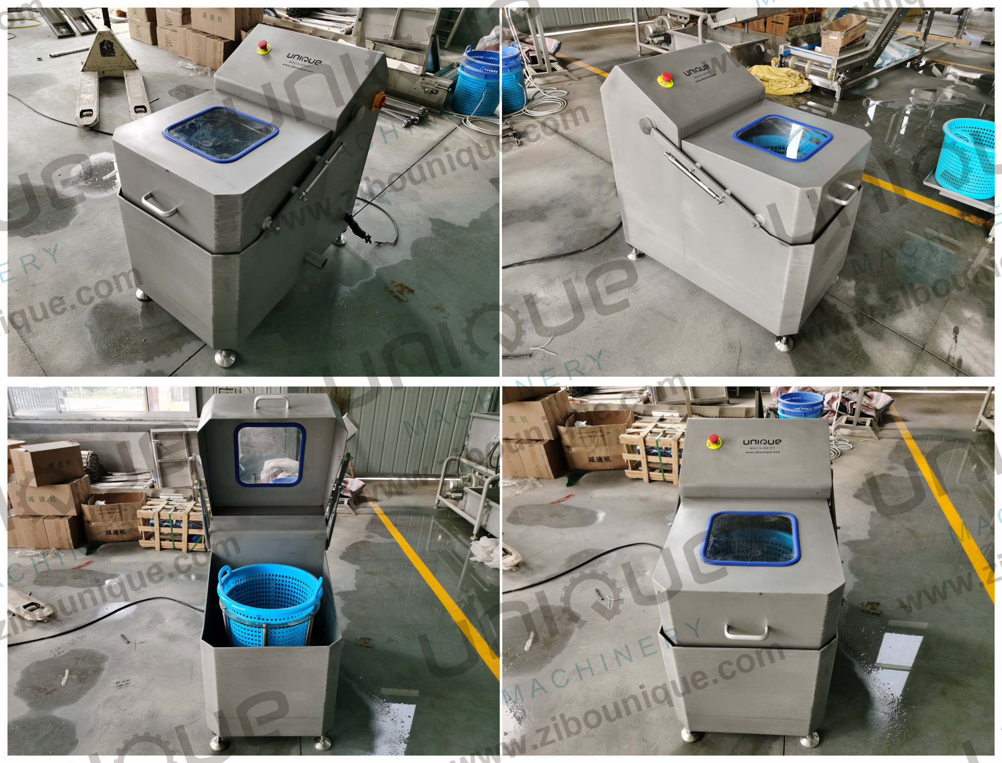 Automatic 0.75kw Centrifugal Spin Dryer for Fresh Fruits and Vegetables 1600*800*1200 mm