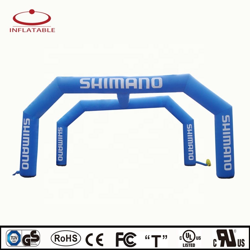 Promotion UV Printing Logo Printed Oxford Custom Inflatable Arch Giant Inflatable Arches with LED light