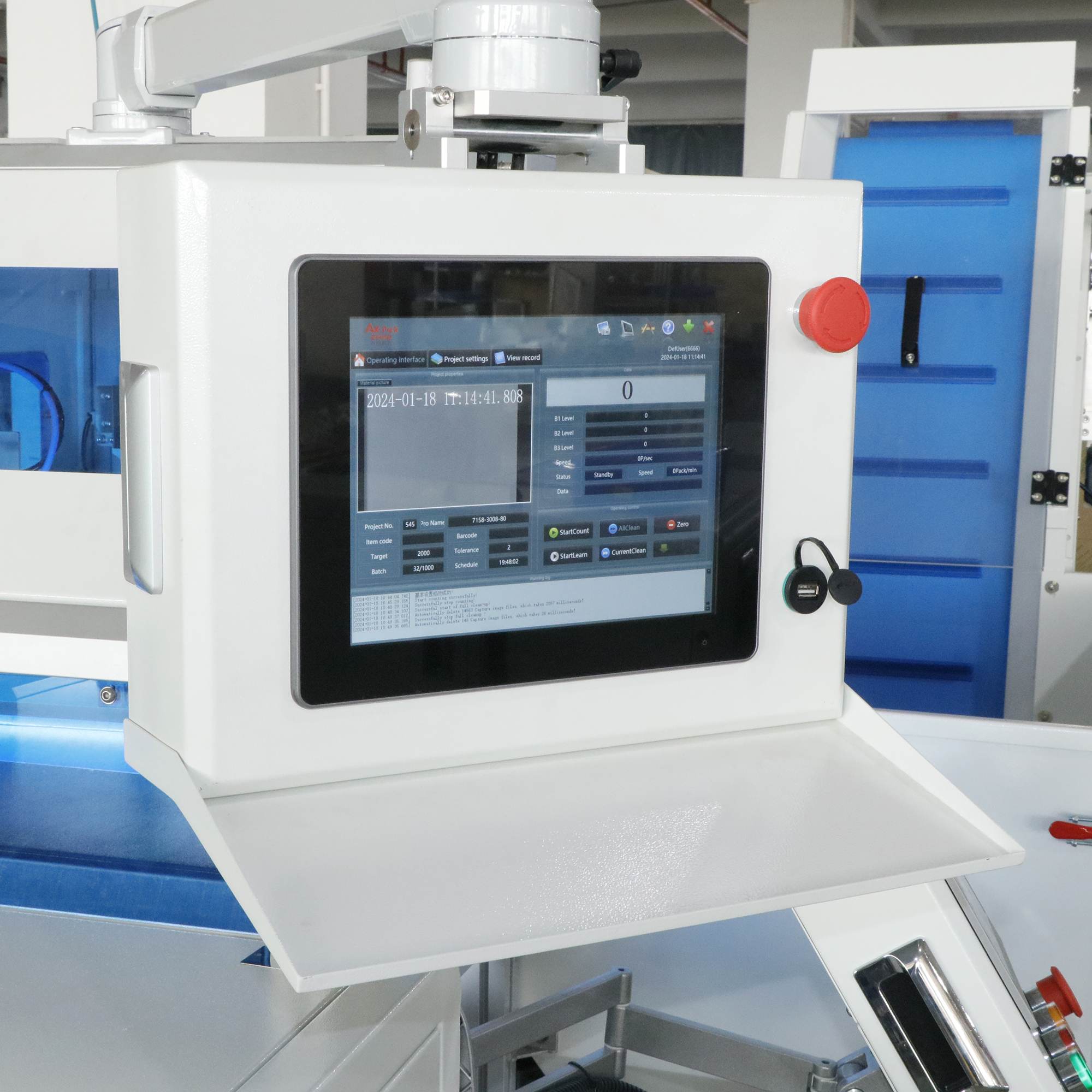 accuracy Automatic Hex Nut Bagging Machine for Hardware Gasket Vision Counter Screw