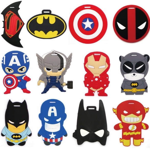 Wholesale rubber soft pvc custom plastic silicone luggage tag