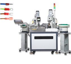 Powerful Pre-insulated Wire Terminal Stripping Crimping Number Tube Inserting Machine