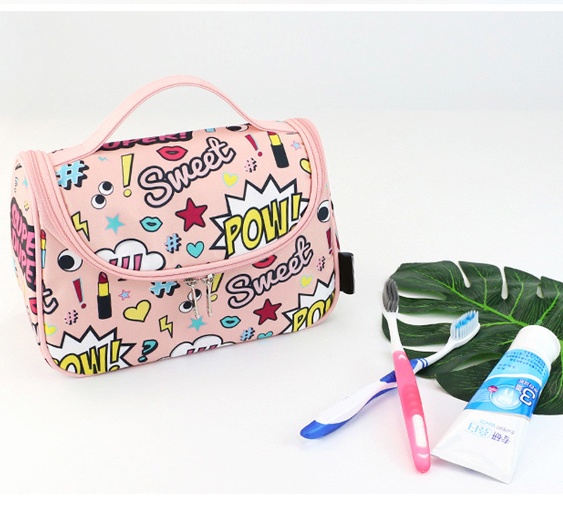 Portable Travel Oxford Waterproof Cosmetic Hanging Bag