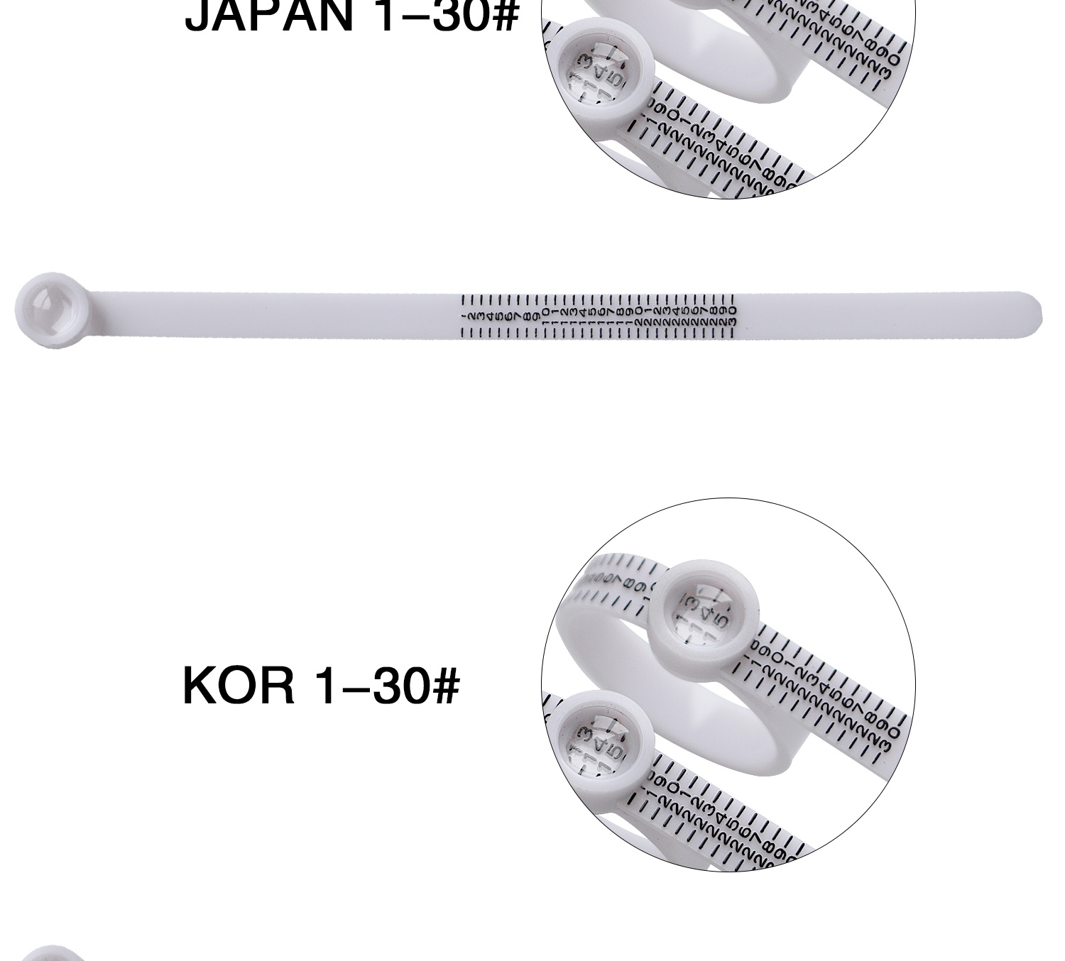 10g Jewelry Accessories Tools Plastic Ring Size Mandrel Stick