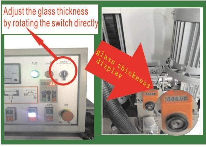 Glass Straight Line Round Edging Machine 8 Spindle Glass Polishing Machine