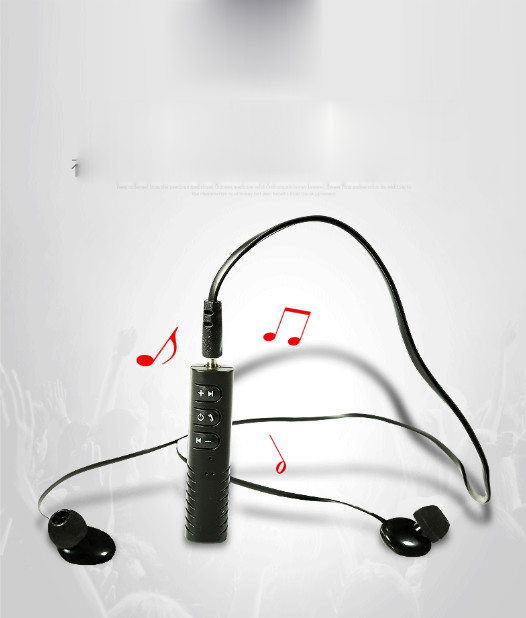 Newest car bluetooth receiver 3.5 mm DC handsfree calling aux car kit speaker OEM order welcomed for iPhoneX 7plus