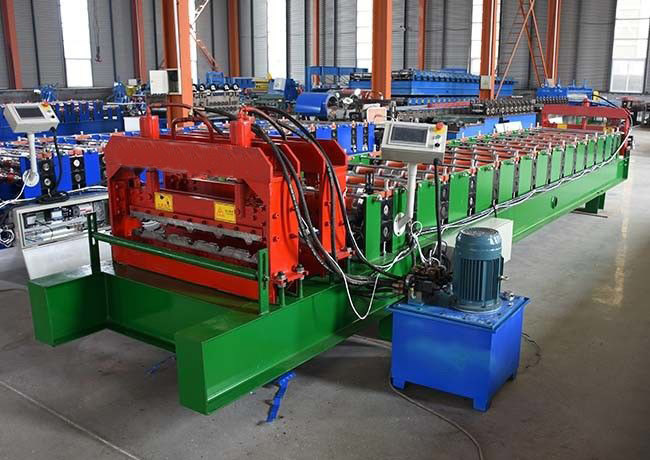 Arched Trapezoidal Sheet Roll Forming Machin Efficienty Width 835 / 828 / 840mm