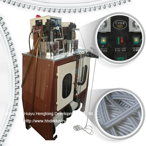  Super Speed Nylon Zipper Machine Teeth Spiraling Machine 1500W Manufactures