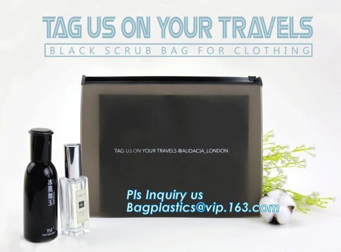 PP slider bag / PP zip seal bag, Zip lockkk bags slider zipper pvc packing documents bags, Cosmetic Cases Plastic PVC Trave