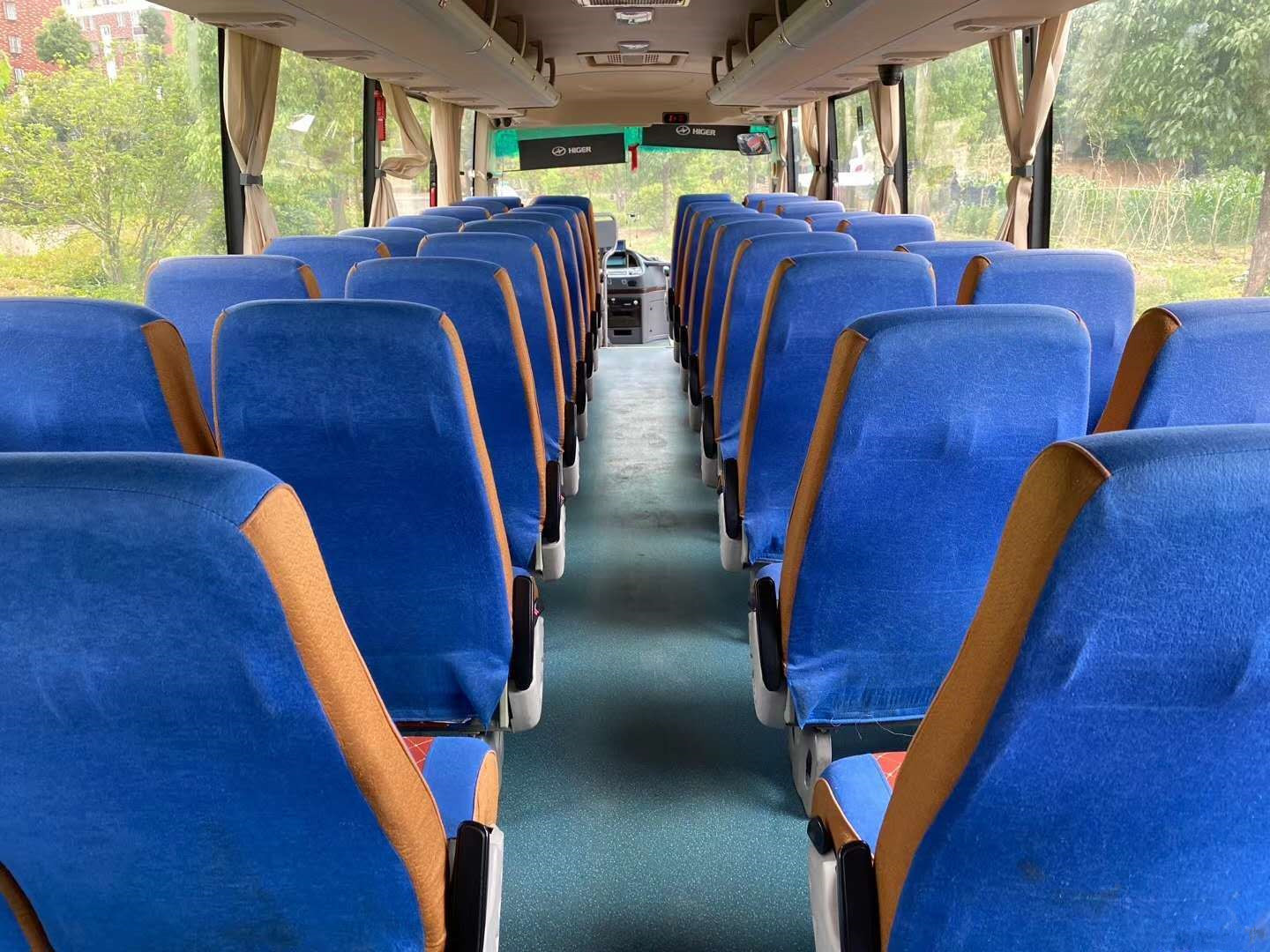 Current New Arrival Used Higer KLQ6115 Coach Bus 51 Seats Diesel Engine Used Bus Half Yuchai Run Good