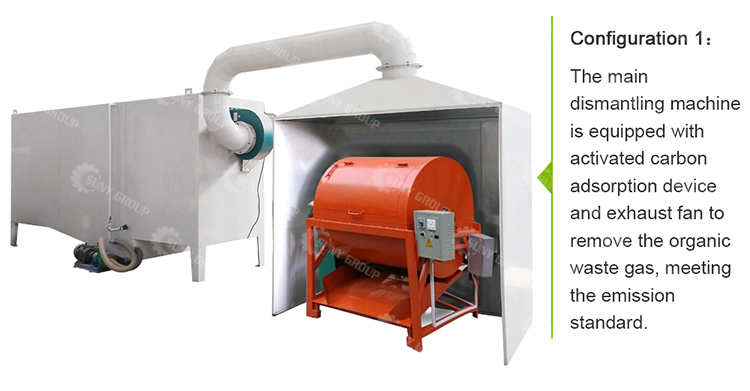 E Waste Disassembling Machine with High Productivity and Fuel Consumption of 40kg/hour