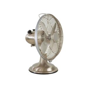 Quiet Antique Electric Oscillating Fan With Metal Blade 60W For Household Appliance