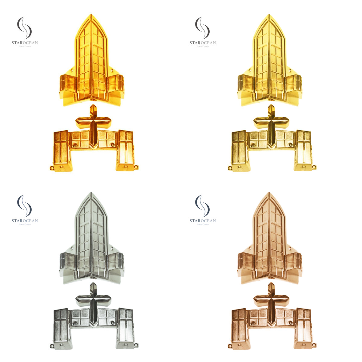 Customized Silver ABS Material High Quality Coffin Corner Complete Set Wholesale 15#S