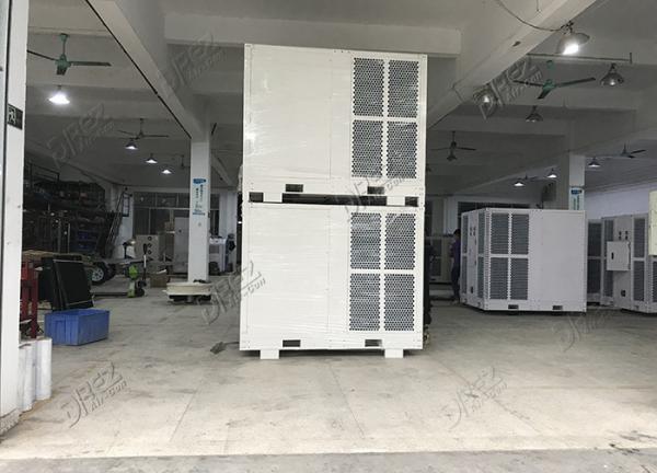Quality Geodesic Dome Tent Temporary Chillers And Air Handlers / 14 T Ducted Air Conditioner For Exhibition Events for sale