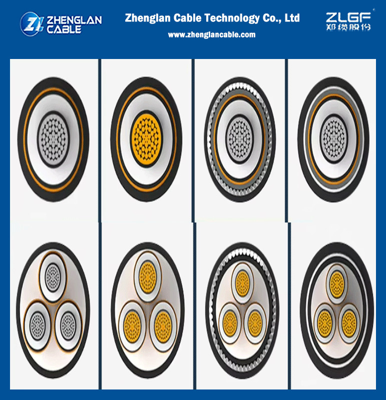 SANS 1339 XLPE Insulated 33KV 3x150mm2 CU/Al XLPE/PVC/SWA/PVC Type A Three Cores Medium Voltage Power Cables