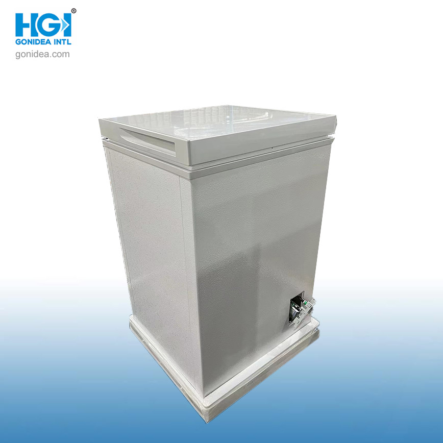 White Coating Deep Chest Freezer 220V / 50Hz With Sliding Glass