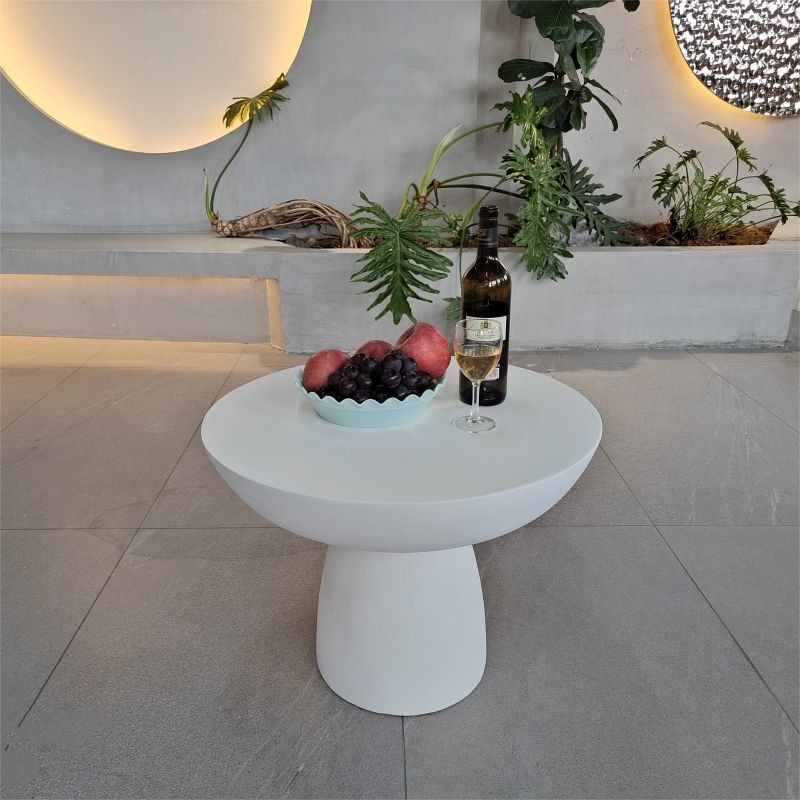 Outdoor GRC Concrete Table Sets Furniture Cold And Heat Resistant