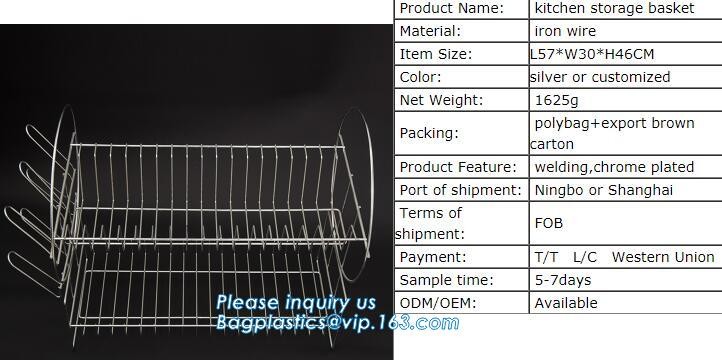 Manufacturer Simple Houseware Stackable 2 Tier Sliding Basket Drawer Organizer , Storage, Eco-friendly powder coated 2 t
