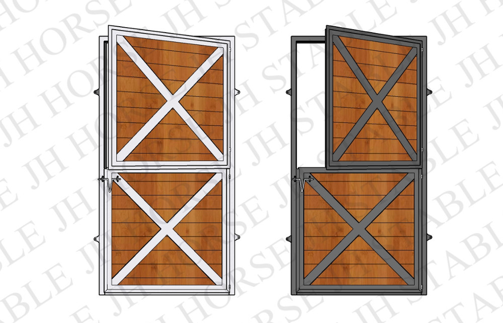 Portable Horse Stall Panels For Barns / Metal Horse Stall Doors 1200*2200mm Size