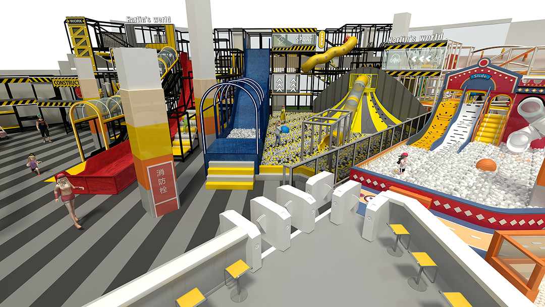 Naughty Indoor Play Structure For Childrens , Anti Skid Indoor Play Area Equipment