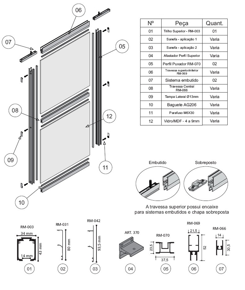 Mill Finish T6 T7 T8 Wardrobe Aluminium Profile For Sliding Door