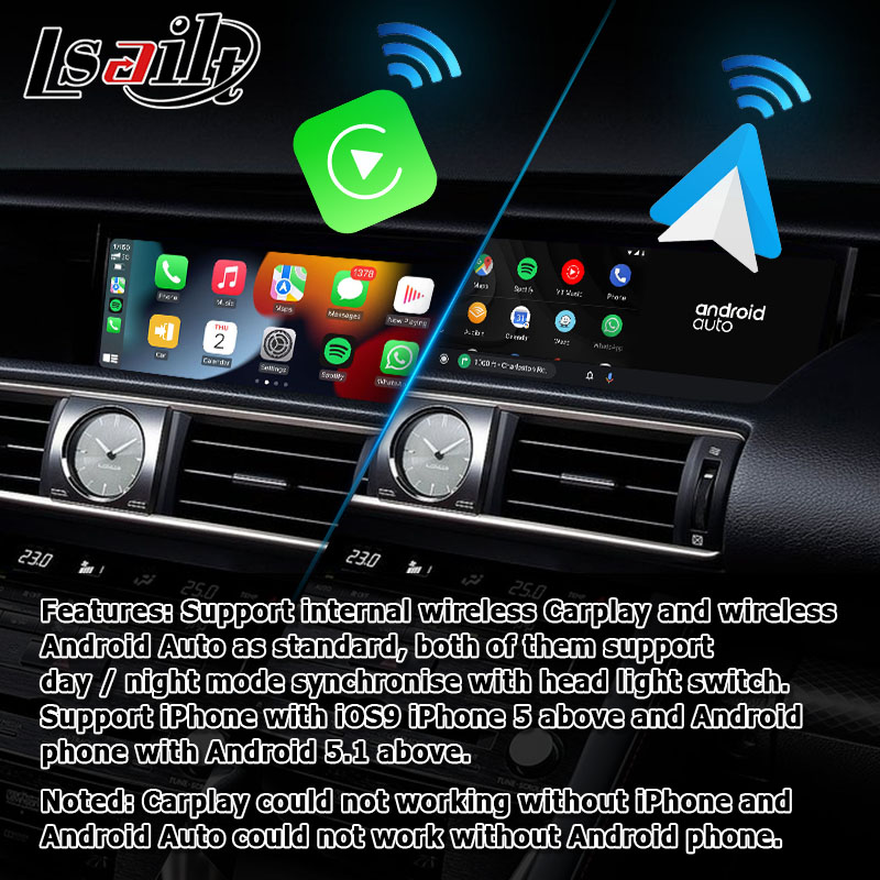 Lexus IS350 IS200t IS300 IS300h wireless caprlay android auto box screen mirroring